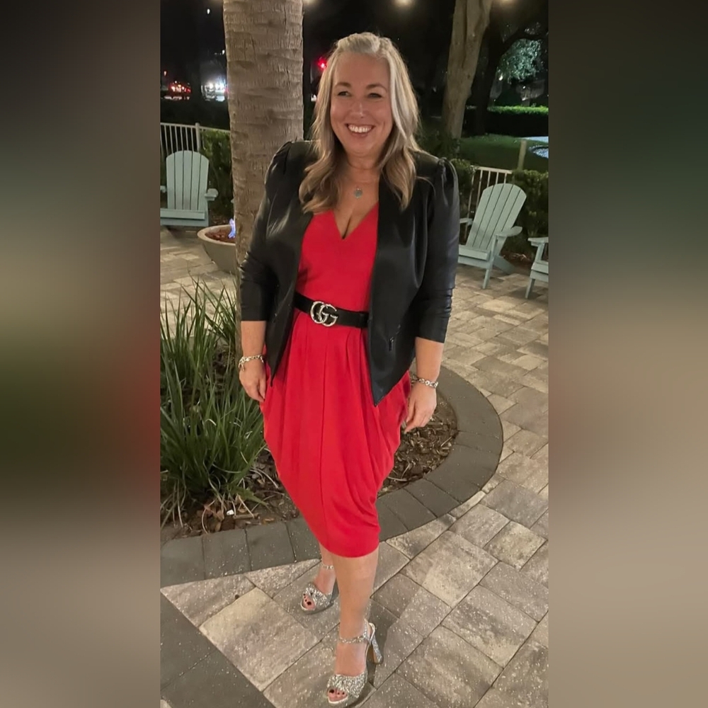 Tommy Hilfiger Red Blouson Dress